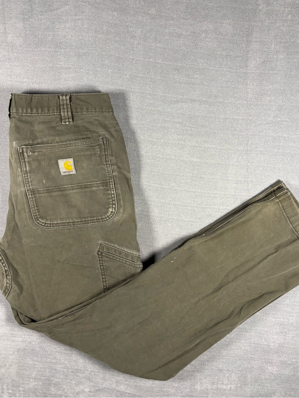 Carhartt khaki olive green relaxed fit cargo pants